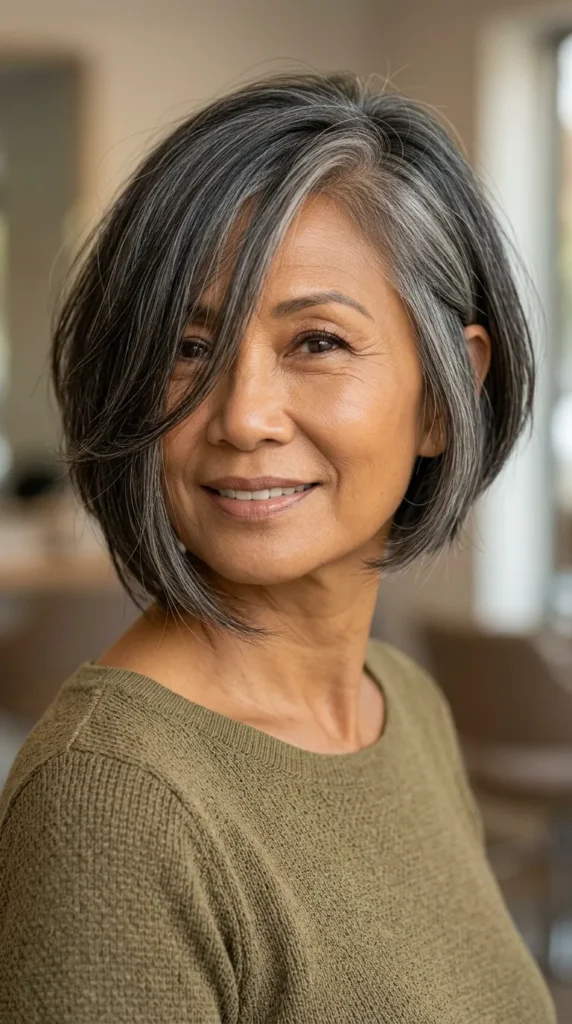Asymmetrical Bob with Soft Finish
