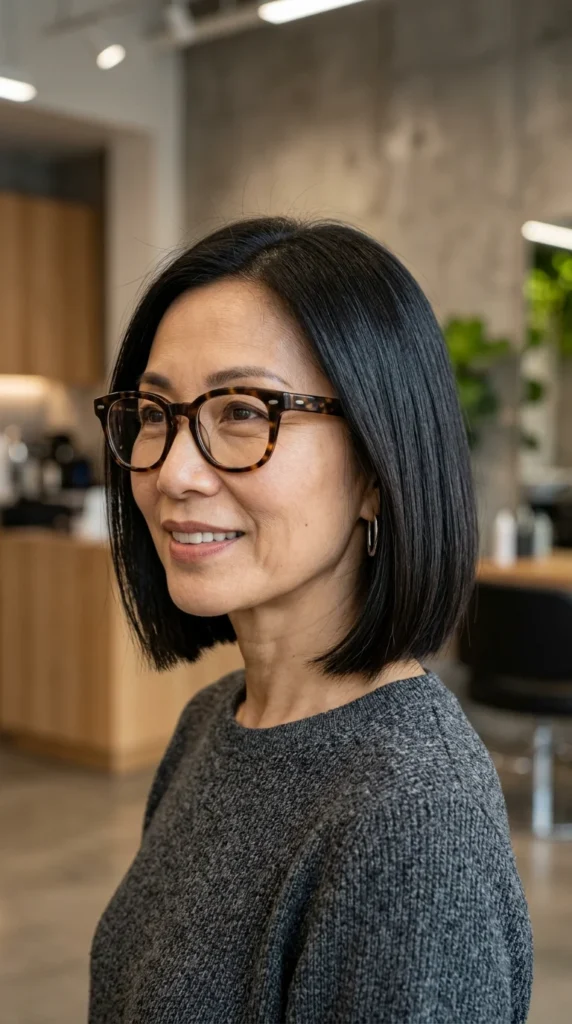 Blunt Bob for Thick Frames