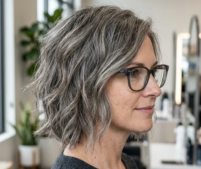 Bob Hairstyles for Women Over 50 with Glasses