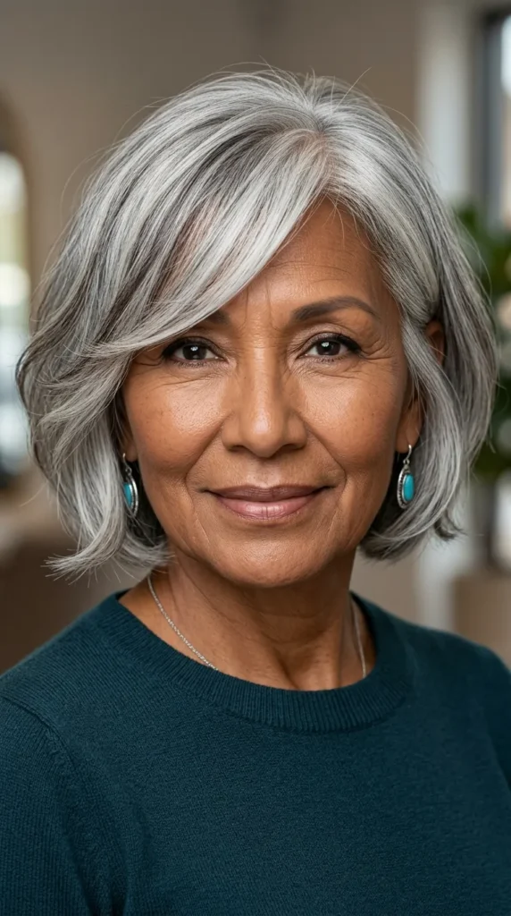 Bob with Side-Swept Bangs