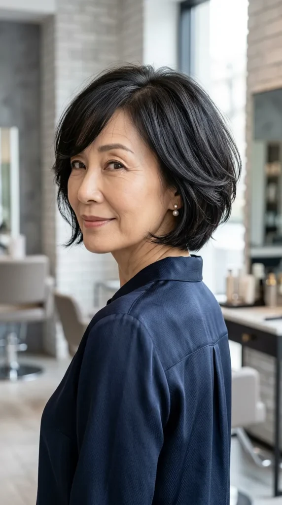 Bob with Soft Swooping Fringe