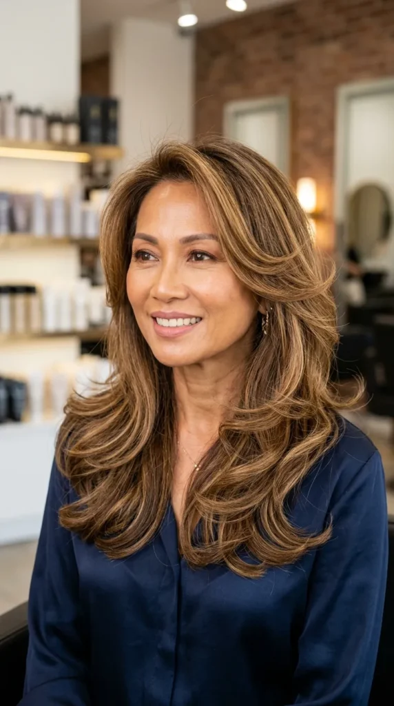 Bouncy Blowout Butterfly Haircut