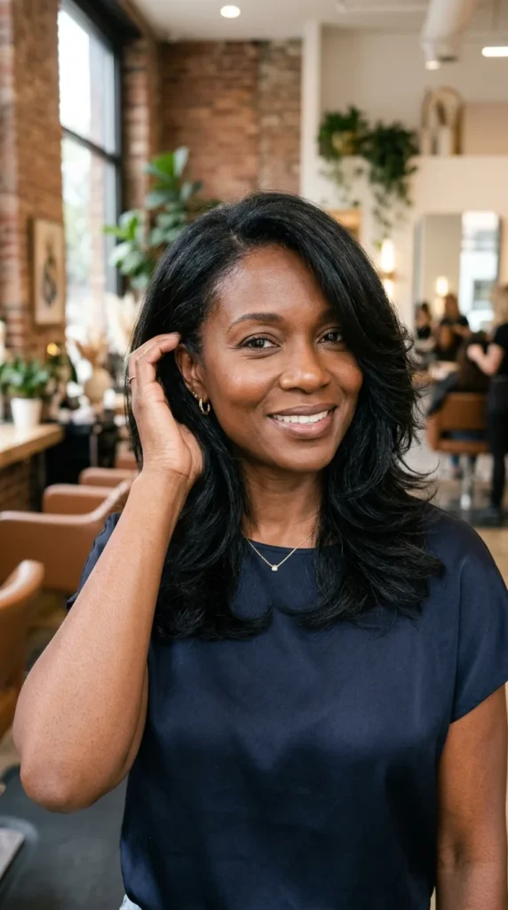 Butterfly Haircut for Fine Hair Without Bangs