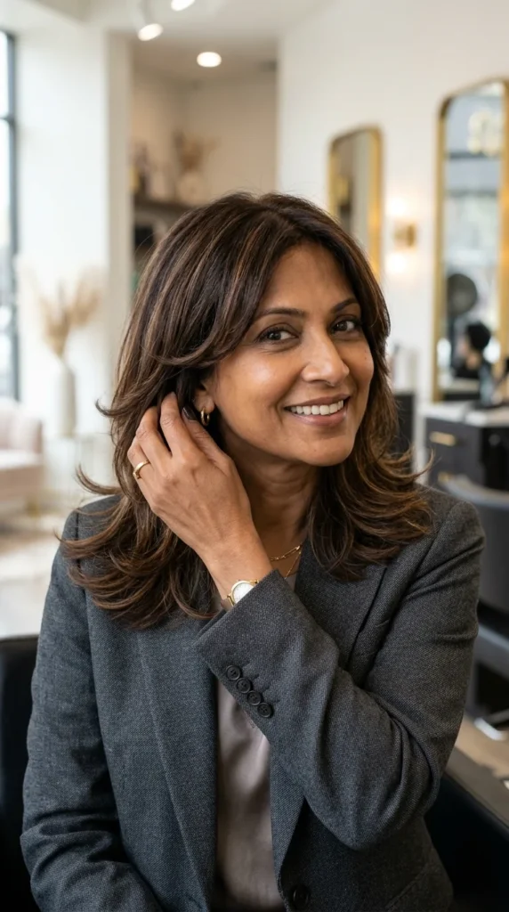 Butterfly Haircut for Medium-Length Hair