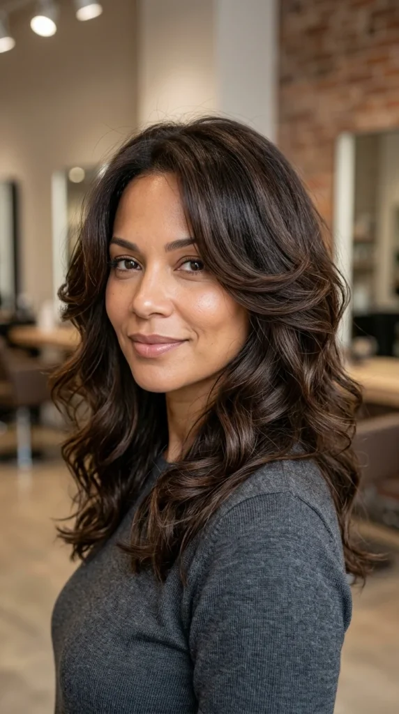 Butterfly Haircut for Thick Hair and Round Face