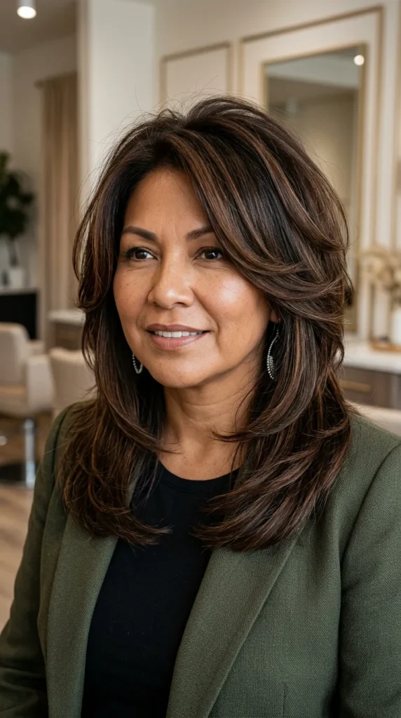 Butterfly Haircut for Women Over 50 Wanting More Volume