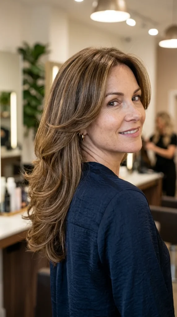 Butterfly Haircut with Glossy Finish