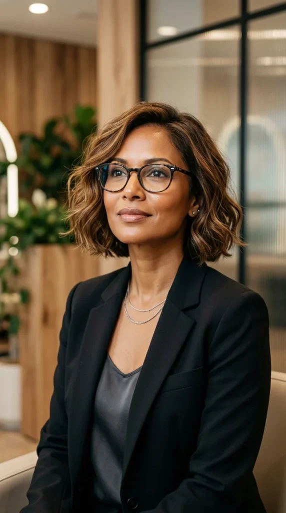 Chin-Length Bob with Soft Waves