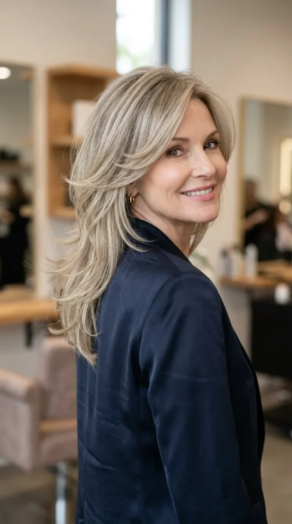 Classic Butterfly Haircut for Oval Face