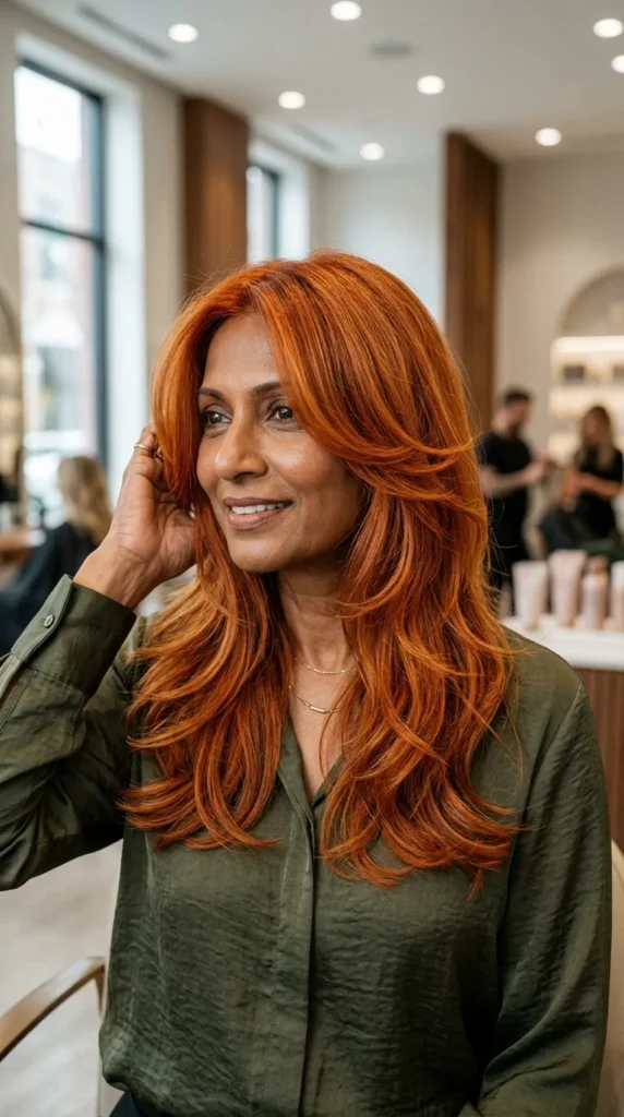 Copper Butterfly Haircut
