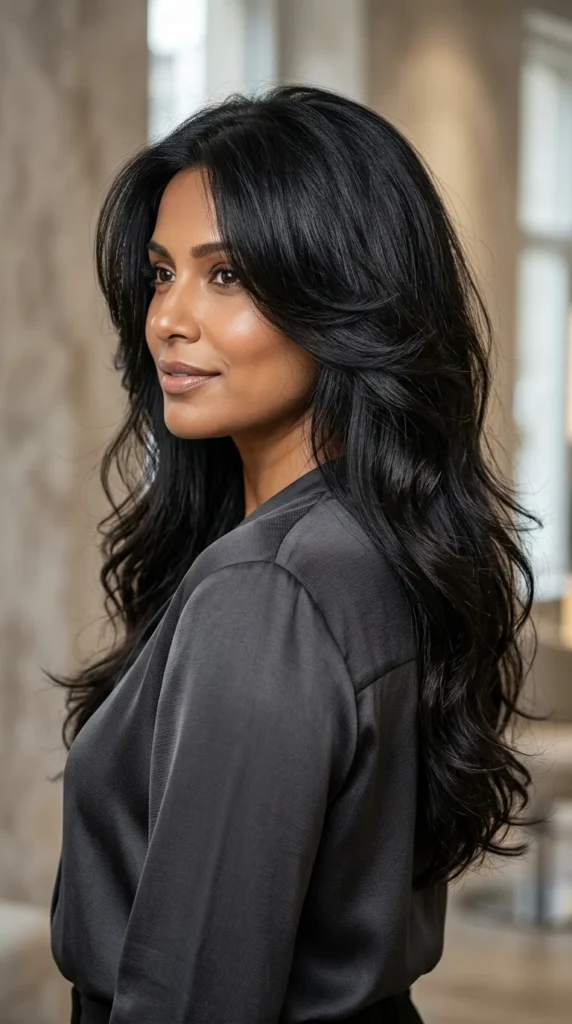 Extra Long Butterfly Haircut with Flowing Layers