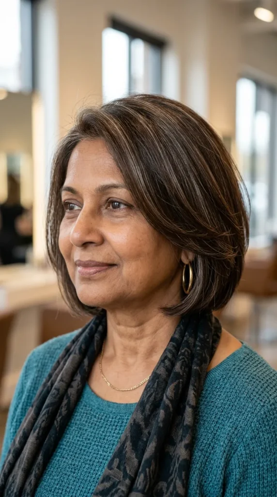 Jaw-Length Bob with Soft Layers