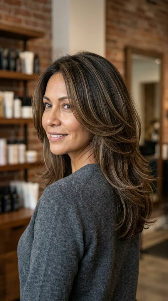 Lightweight Butterfly Cut for Fine Hair Over 40