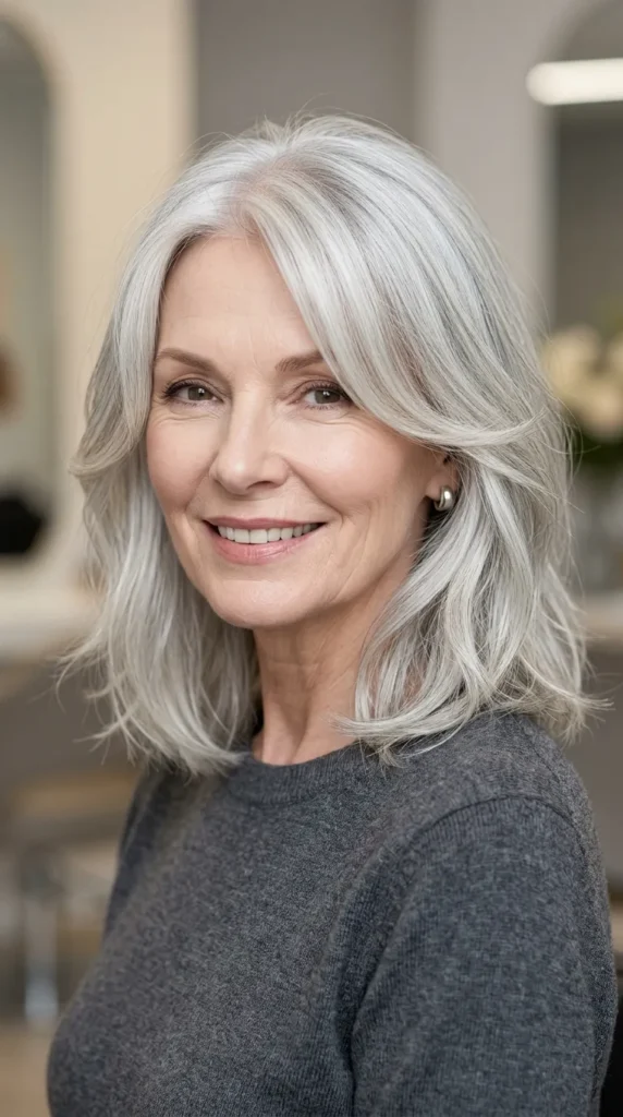 Long Bob (Lob) with Curtain Layers