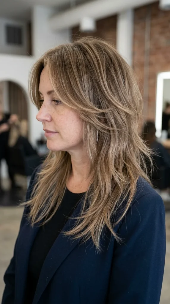 Long Butterfly Haircut with Feathered Ends