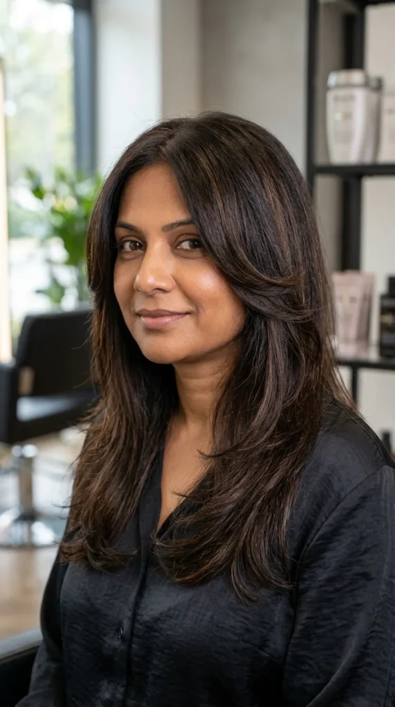 Long Butterfly Haircut with Invisible Layers