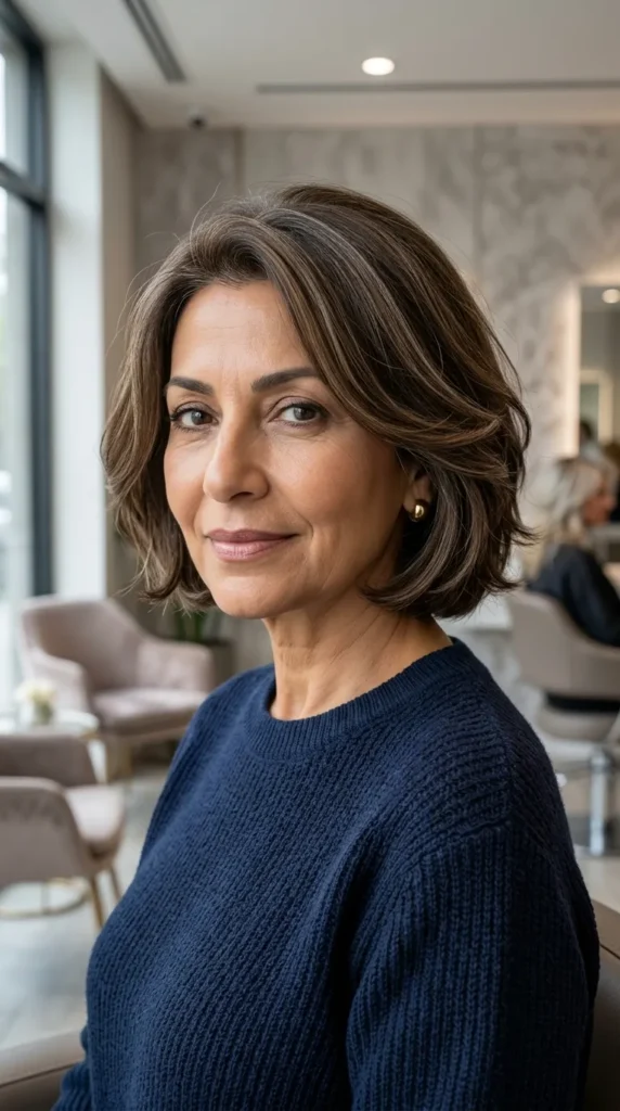 Low-Maintenance Layered Bob