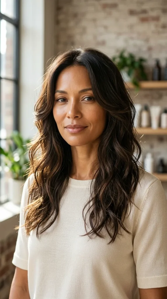 Modern Butterfly Haircut Without Bangs