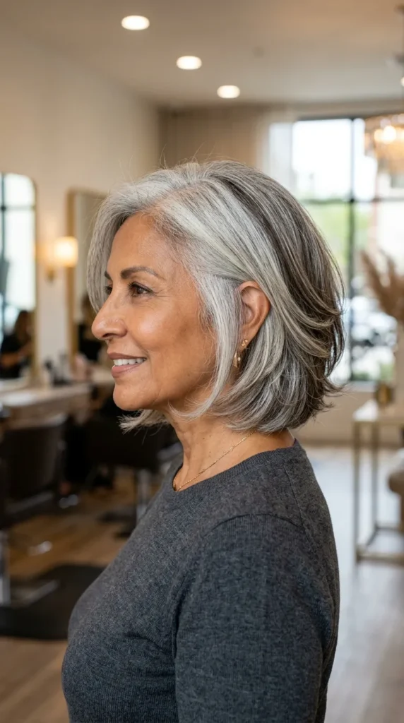 Neck-Length Bob with Side Layers