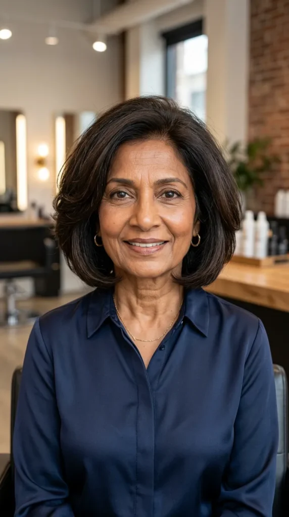 Rounded Bob for Thick Hair