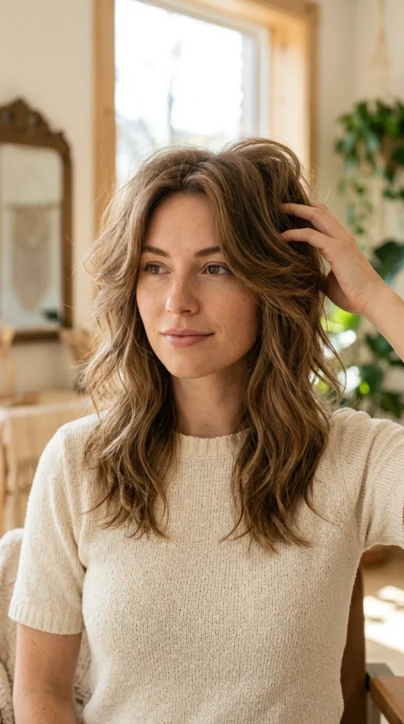 Soft Butterfly Shag for Thin Hair
