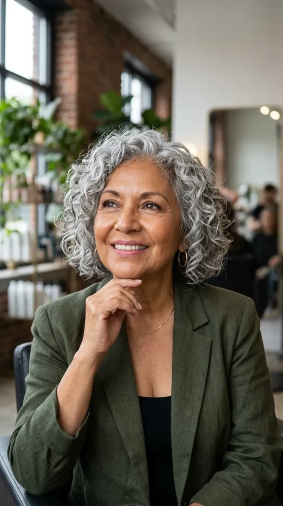 Soft Curly Bob for Natural Curls