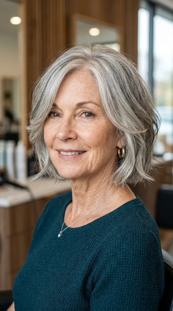 Soft Textured Bob for Oval Faces