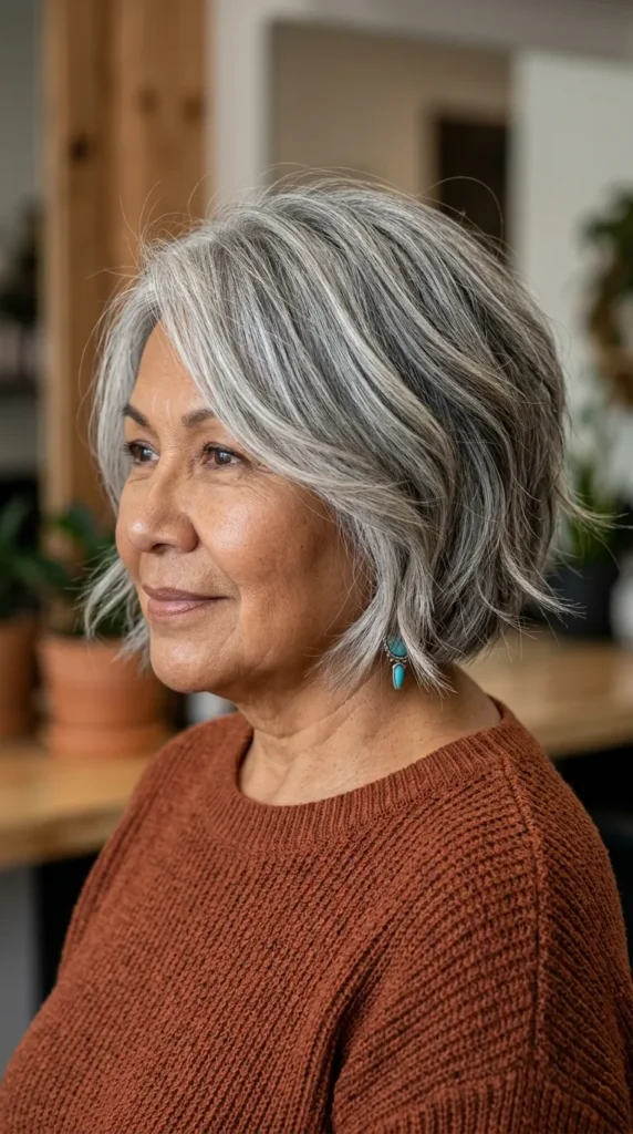 Textured Bob with Wispy Ends