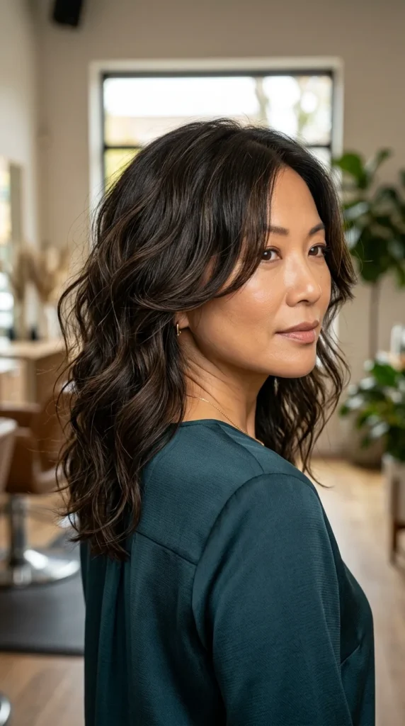 Wavy Butterfly Haircut with Face-Framing Pieces