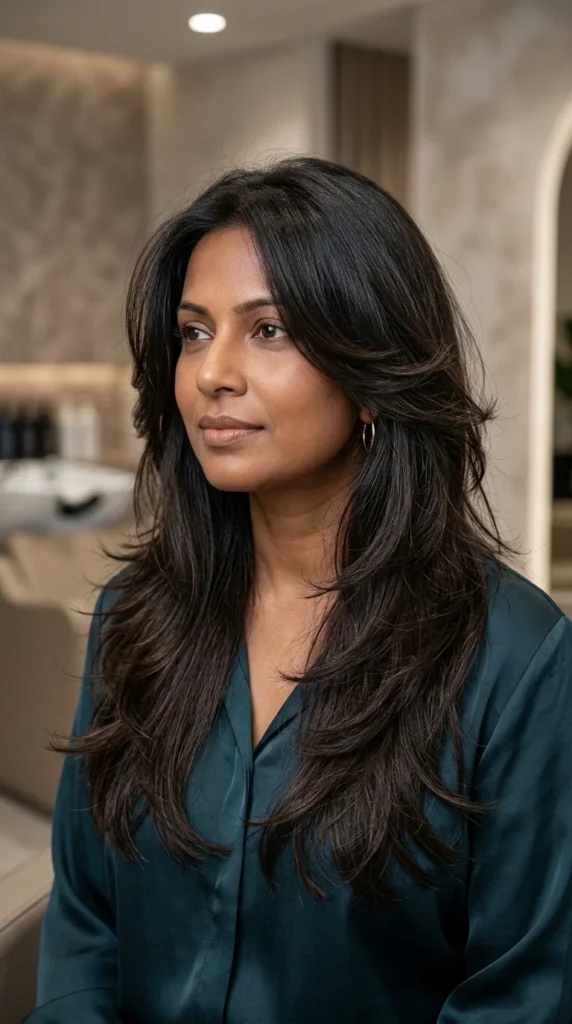 Wispy Butterfly Haircut for Thick Long Hair