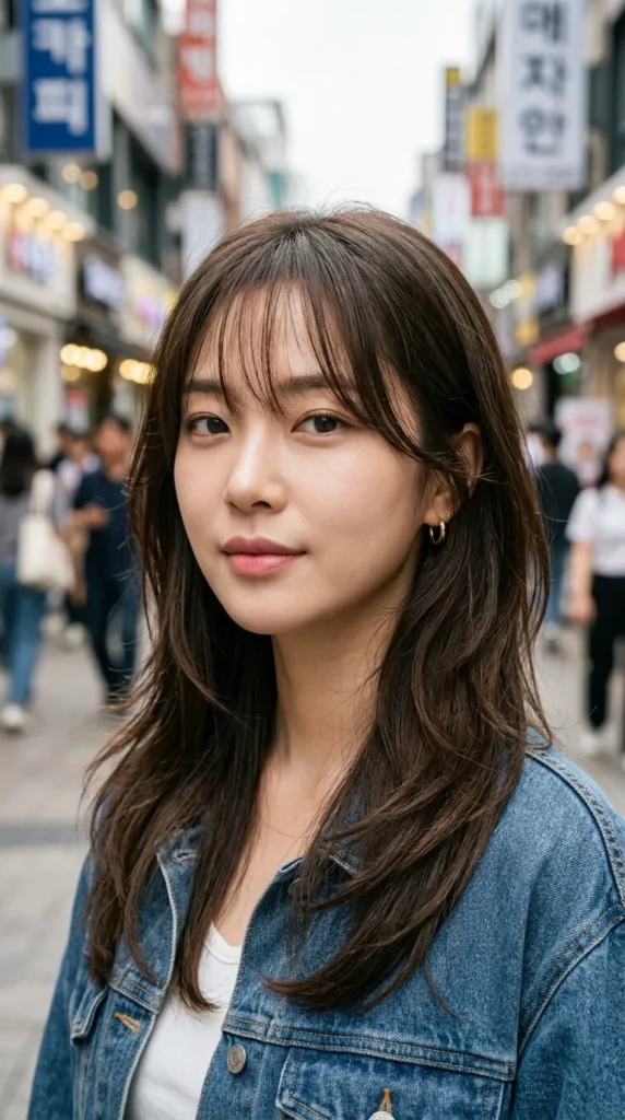 Air Bangs with Korean Layers