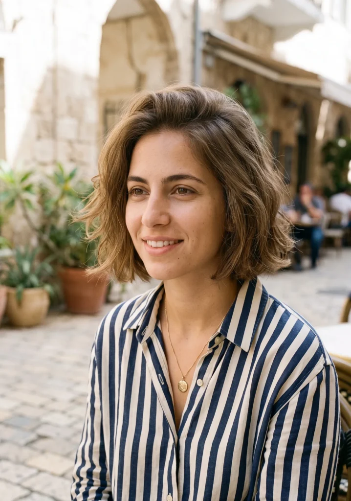 Air-Dried Italian Bob for Low-Maintenance Styling