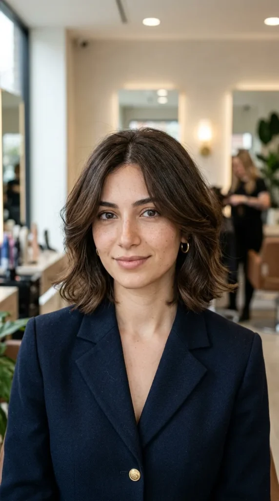 Airy Bob for Oval Face