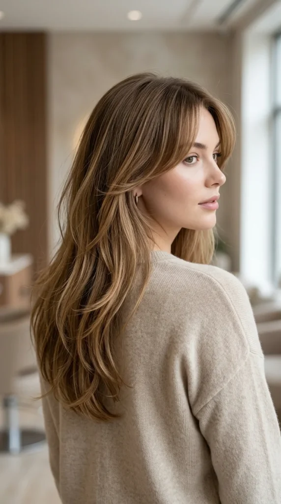 Airy Curtain Bangs Style