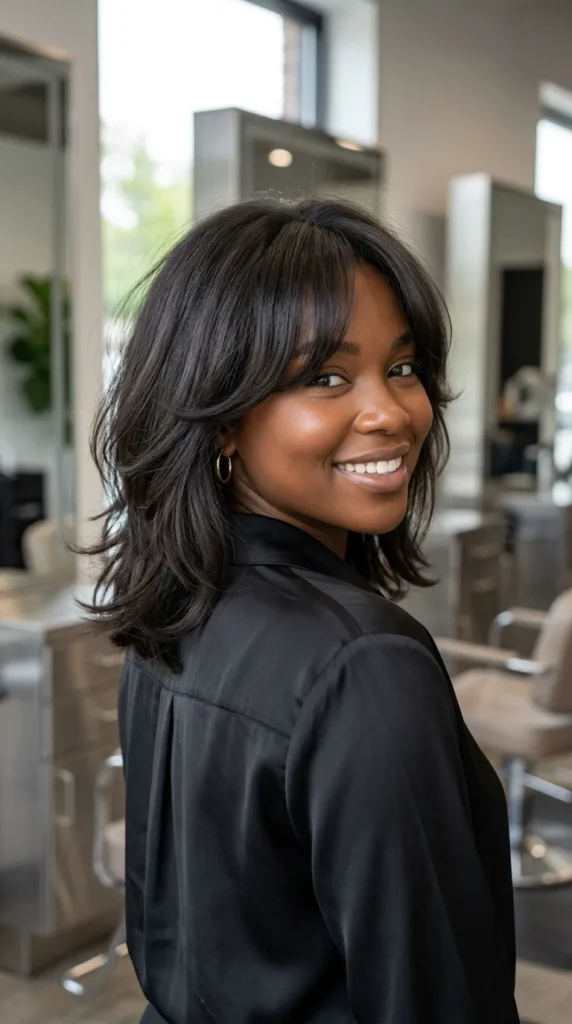 Airy Curtain Bangs for Fine Hair
