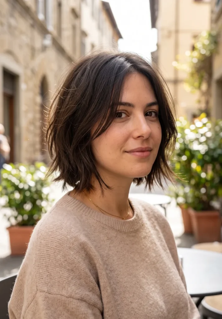 Airy Italian Bob for Fine Hair