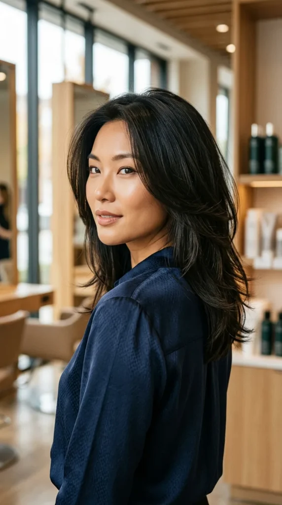Airy V Layers for Fine Hair