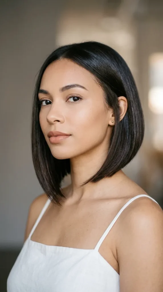 Angled Bob for Thin Hair