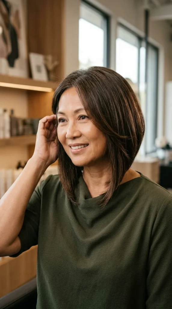 Angled Bob with Face-Framing Layers