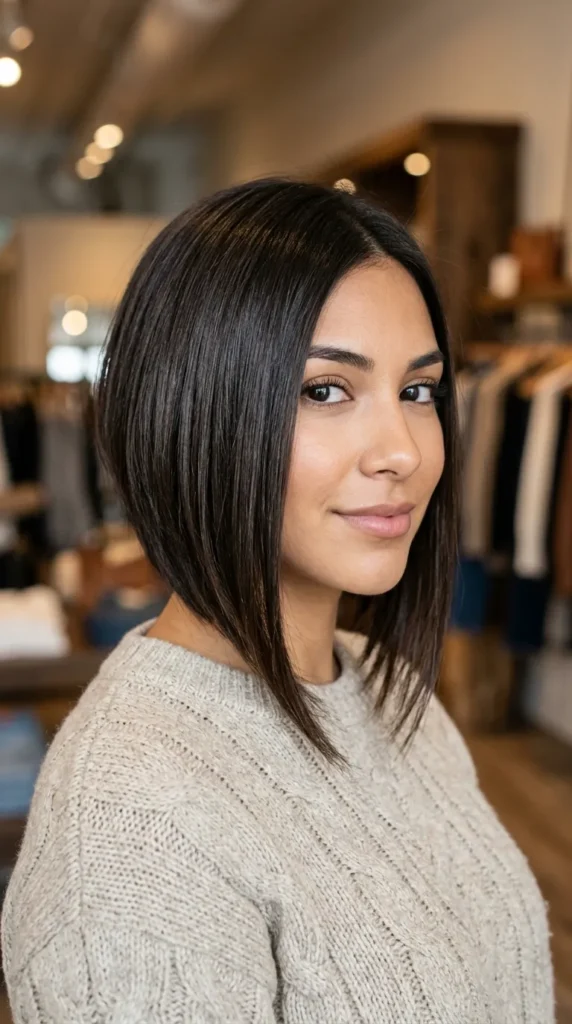 Angled Bob with Longer Front