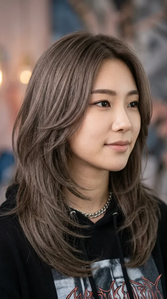 Ash Brown Korean Layers