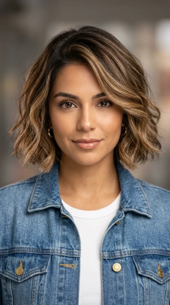 Balayage Italian Bob
