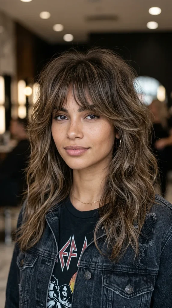 Bardot Bangs with Voluminous Layers