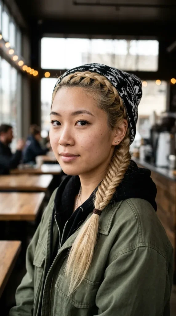 Blonde Braided Ponytail