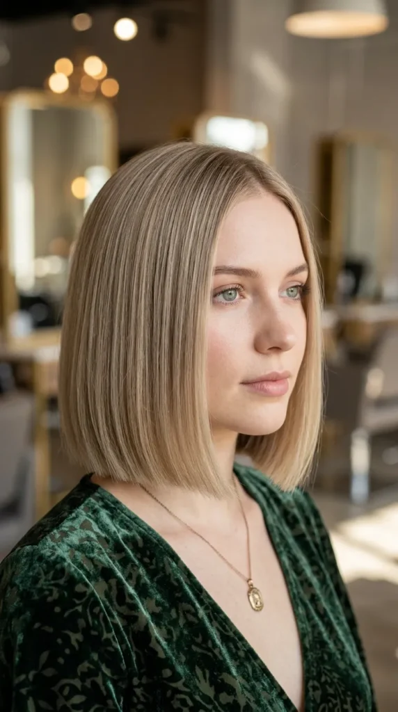 Blunt Bob for Thin Hair with Thick-Looking Ends