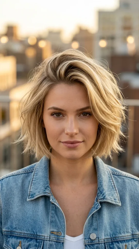 Bob for Thin Hair with Root Lift