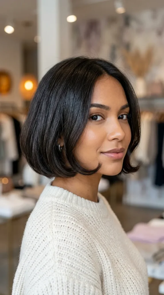 Bob with Curled-In Ends