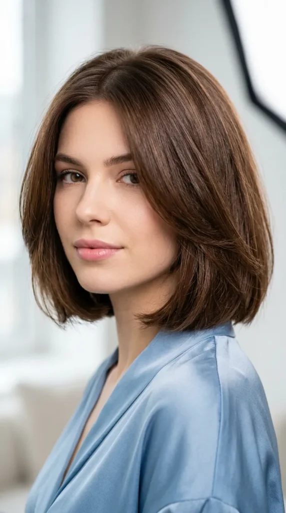 Bob with Internal Layers for Thin Hair