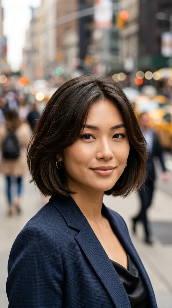 Bob with Invisible Layers for Thin Hair