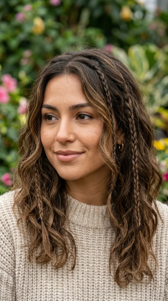 Bohemian Waves with Mini Braids